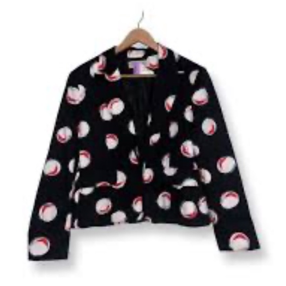 Black Polkadot Blazer - Picture 1 of 5
